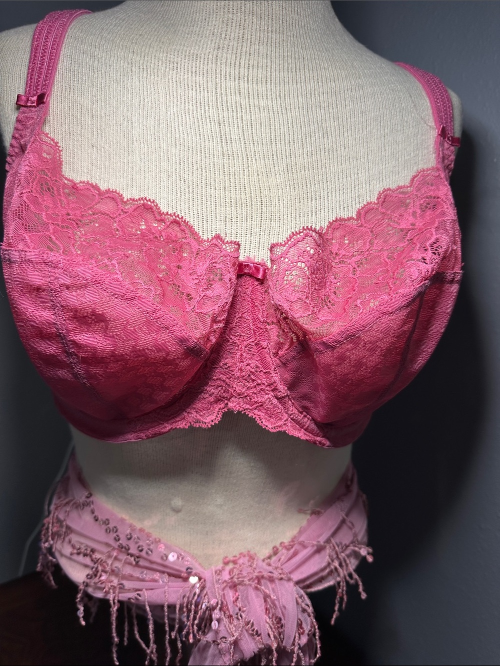Panache Pink, Cream & Tan Lace-Trim Bras Trio - Picture 3 of 5